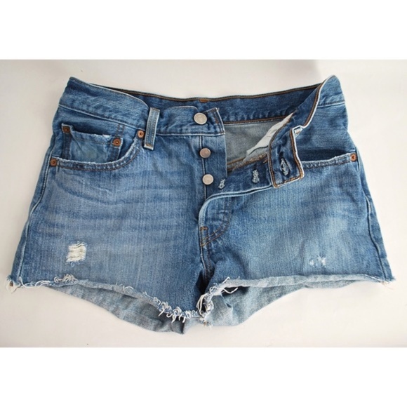 levi's 501 cutoff shorts womens